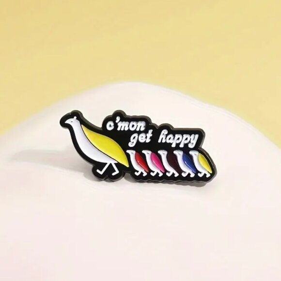Partridge Family Collectible Enamel Pin - c'mon get happy - NEW! - Picture 3 of 6